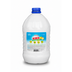 средство моющее жидкое по уходу за домом с ароматизирующим и бактерицидным эффектом "ФЭНСИ" лимон ПЭТ бутылка 5кг.