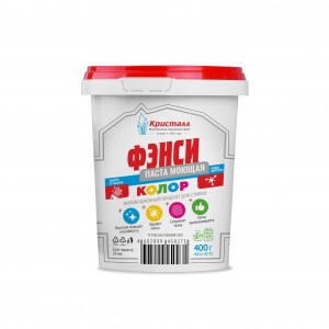 паста для стирки моющая синтетическая "ФЭНСИ - КОЛОР" автомат 400г.